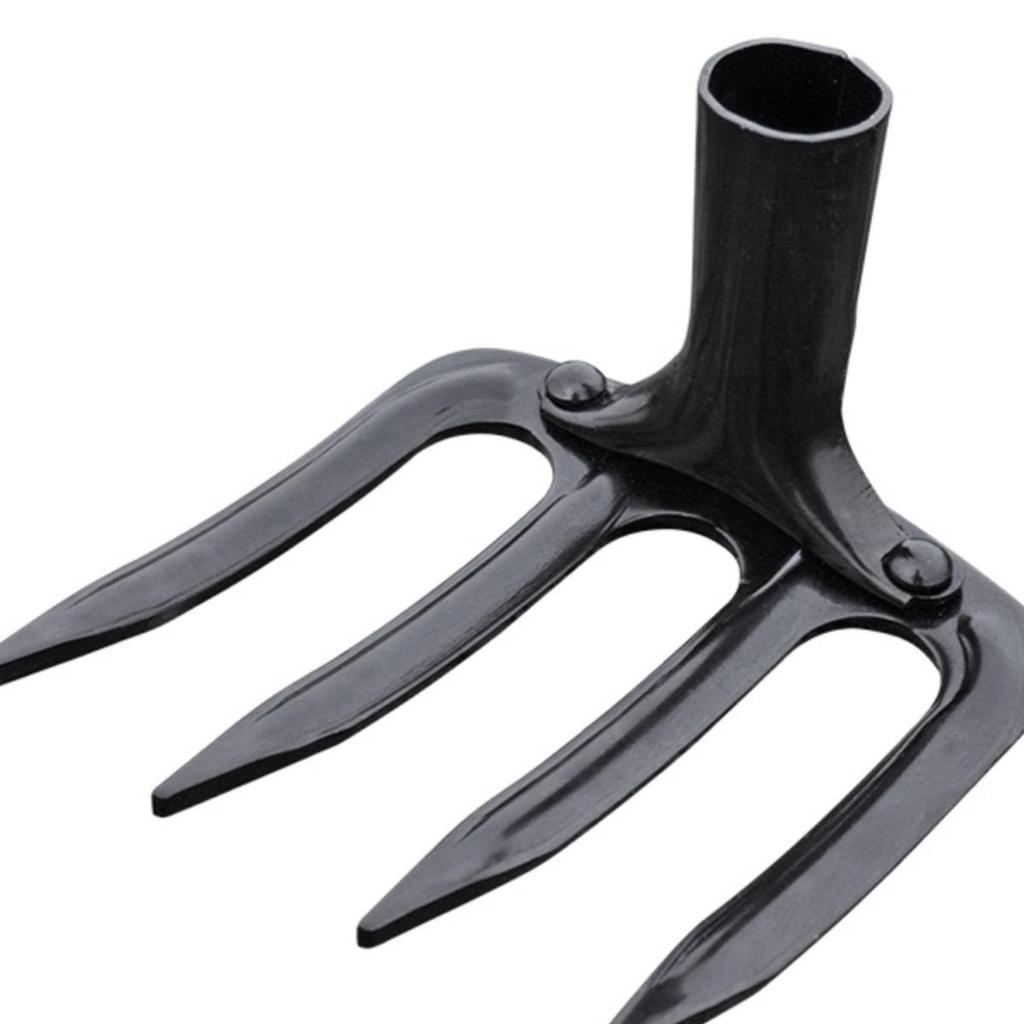 Manganese Steel Four-Tooth Rake: Durable Agricultural Tool for Turning and Loosening Soil and Raking Grass
