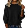 Cozy Girl Pullover Sweater With Polyester Blend For Casual Winter Wear