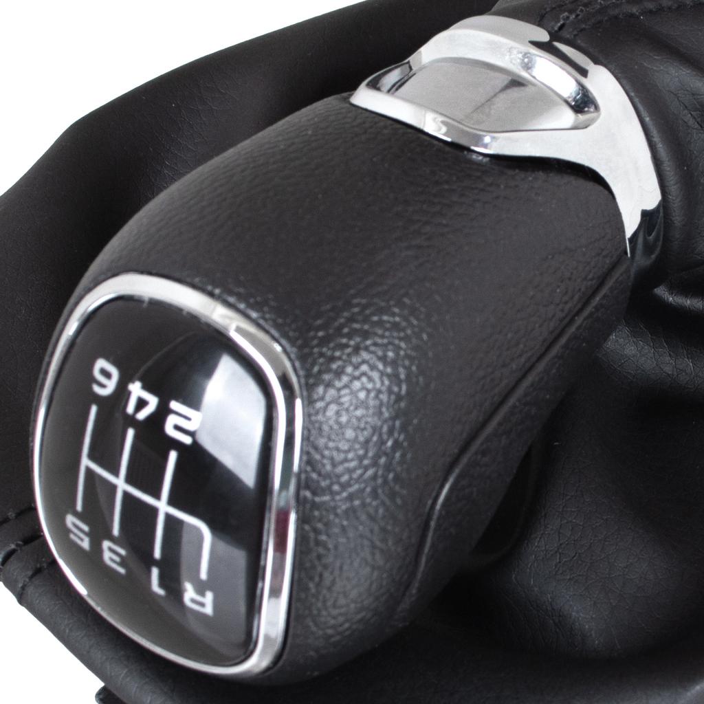 Skoda Octavia I 1996- Gear Shift Knob Black ABS + Gaiter with Frame, 6-Speed
