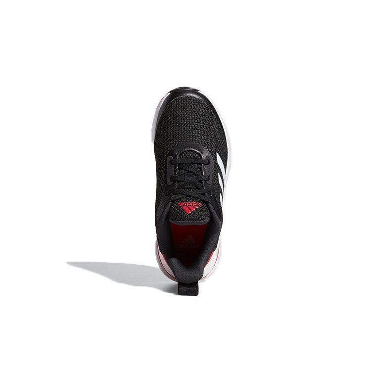 Adidas Fortarun Breathable Low top Kids' Running Shoes Black White Red Kids' FY7911