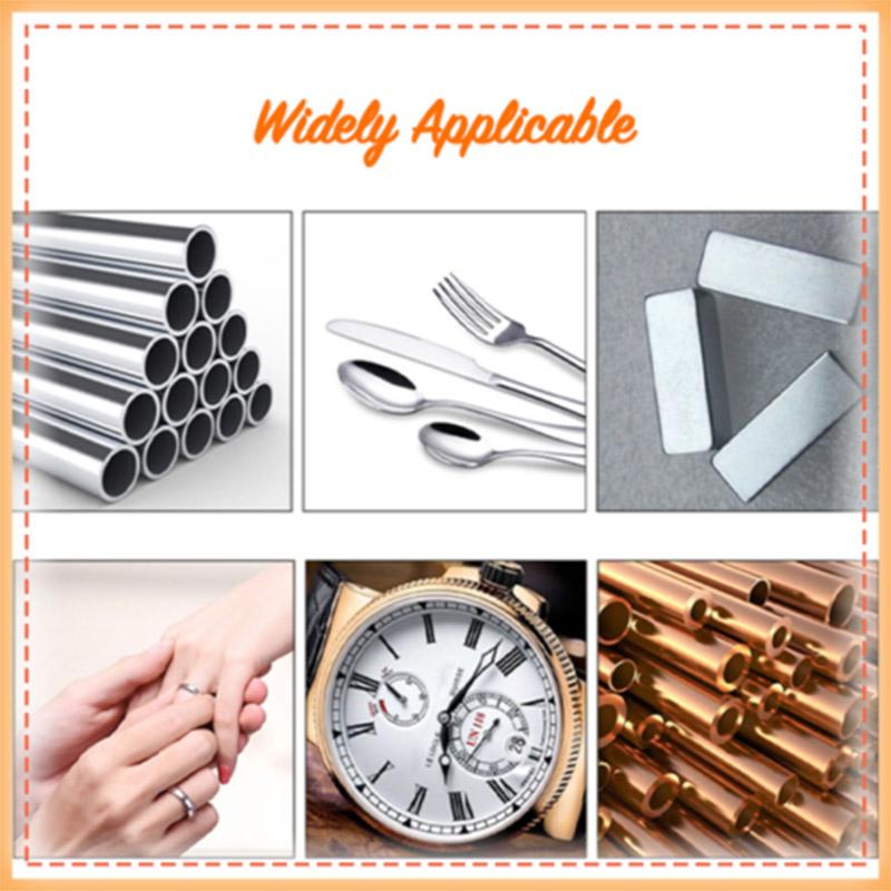 3Pcs Metal Polish Cleaning Cream Stainless Steel Glass Ceramic Metal Polish for Cars Motorcycles Yachts