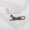 High-End Leopard Brooch, Black And White Enamel Oil Spotted Leopard Men'S And Women'S Accessories Animal Pin