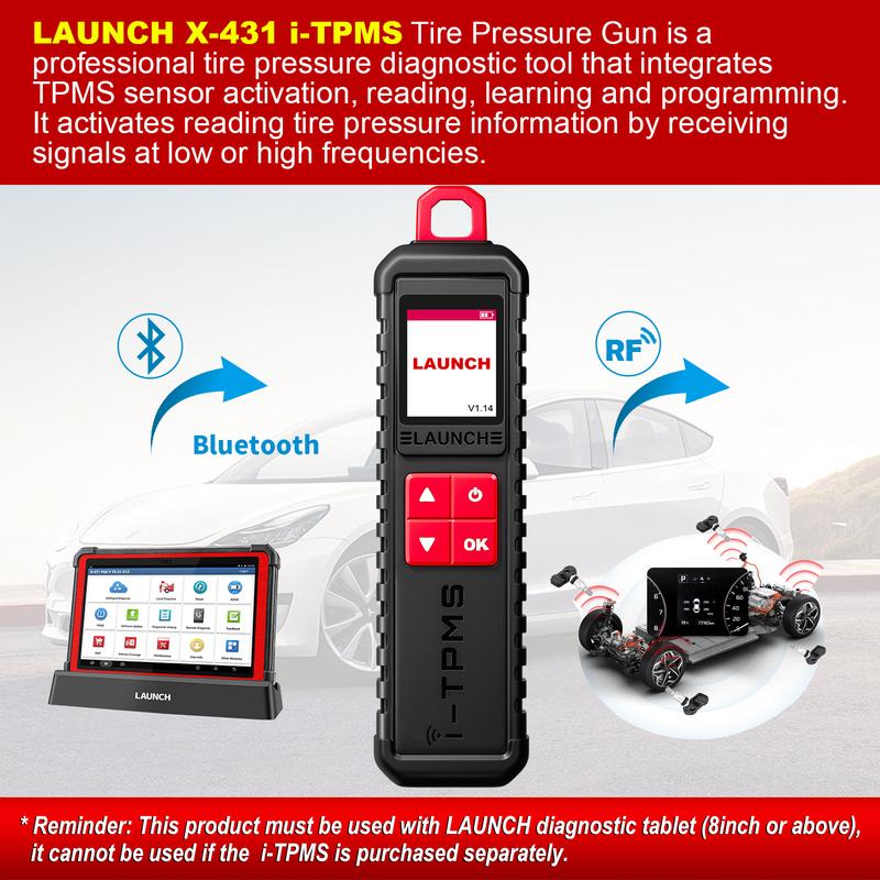 LAUNCH X431 I-TPMS TSGUN Диагностический инструмент для давления в шинах автомобиля 315/433 МГц 2-в-1 RF-датчик для X431 V/V+/ PRO3/ PRO3S /PAD V