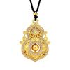 New Product National Trend Vintage Gold Hollow Gourd Necklace, Niche Design, Versatile, Couple Style, Daily Wear