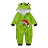 Christmas Print Family Matching Hooded Long Sleeved Zippered Jumpsuit Set