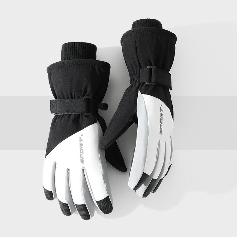 New Design Fashion Style Non-slip Windproof Winter Snowboard Women Ski Gloves