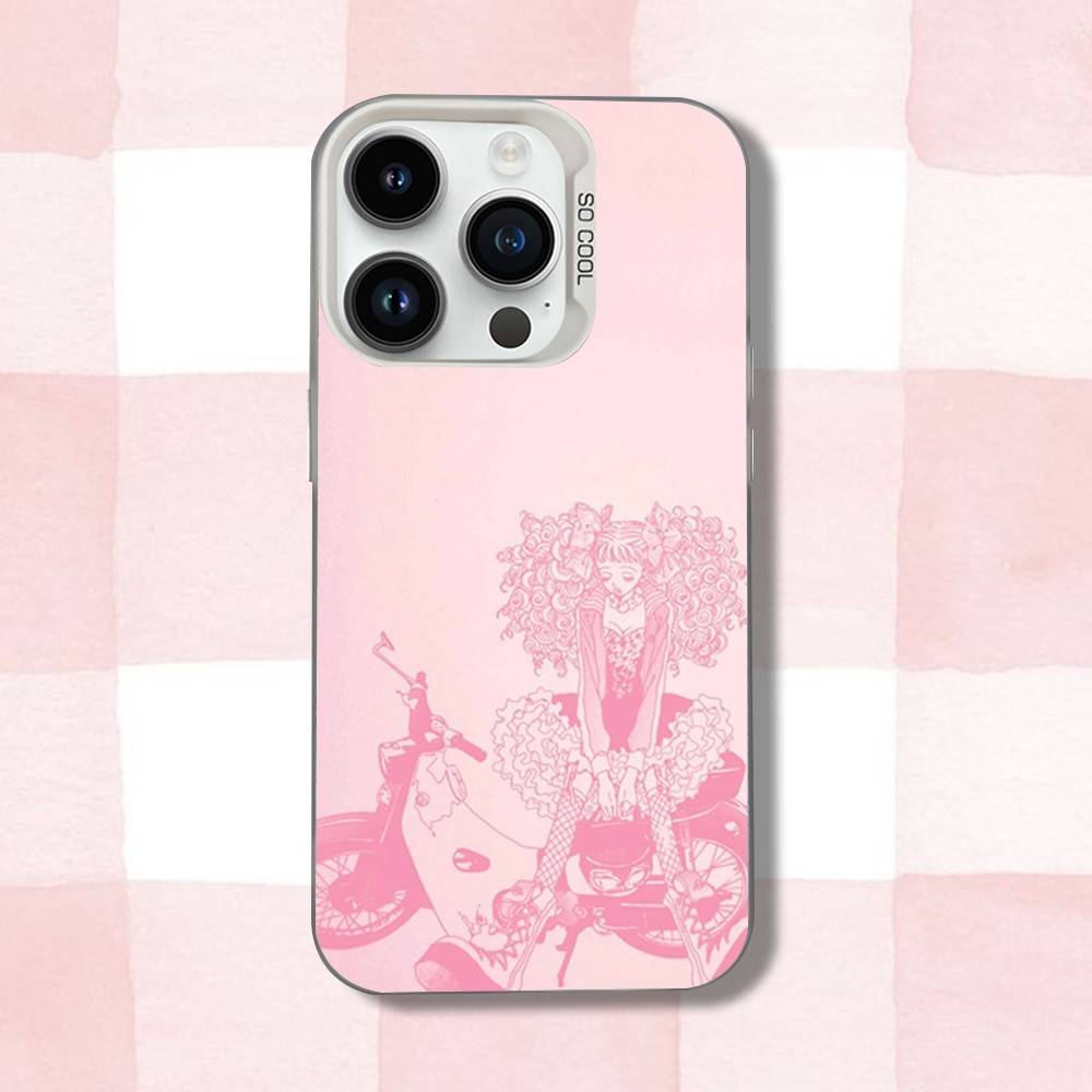 Чехол для телефона с изображением аниме P-Paradise-es K-Kiss для iPhone 16,15,14,13,12,11,Pro,XS,Max,Plus,Mini,SE, Белый, Конфетный, Матовый, Ударопрочный