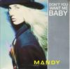 7-дюймовая пластинка MANDY SMITH Dont You Want Me Baby PWL37 PWL Records 1989 UK Танцевальная Электроника Б/у