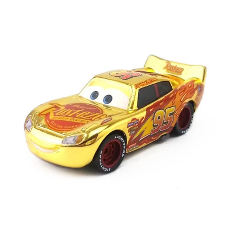 Редкая игрушка из металла Pixar Тачки 2 Королевский Цилиндр Стражник Золотой МакКуин