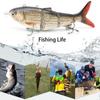 Bionic Fish Электрическая приманка Воблеры Автоматическая плавающая приманка Жесткая рыболовная приманка Крэнкбейт