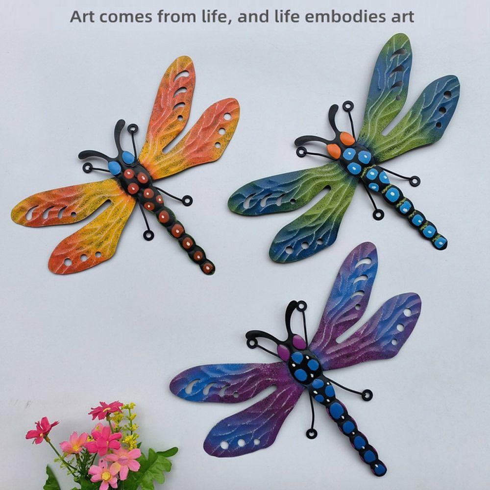 Декор для сада, двора, дома, заднего двора, скульптуры, украшения, настенное искусство с пчелами и стрекозами