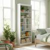 Bookcase, 6-Tier Bookshelf with Open Storage Shelves, Cubes, 180 cm Tall Display Shelf with Anti-Tipping Design, White