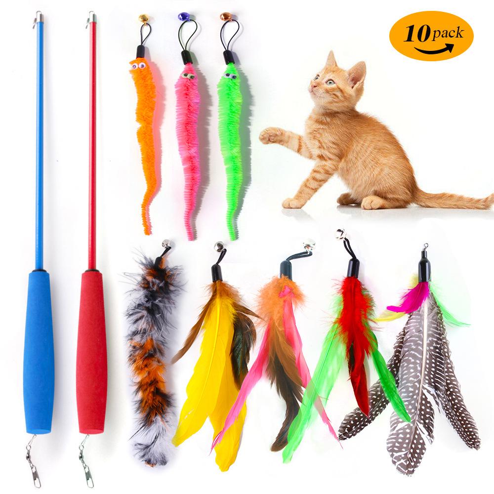 Набор игрушек для кошек «Трансграничный»: Интерактивный тизер, плюшевая мышь и звуковые игрушки