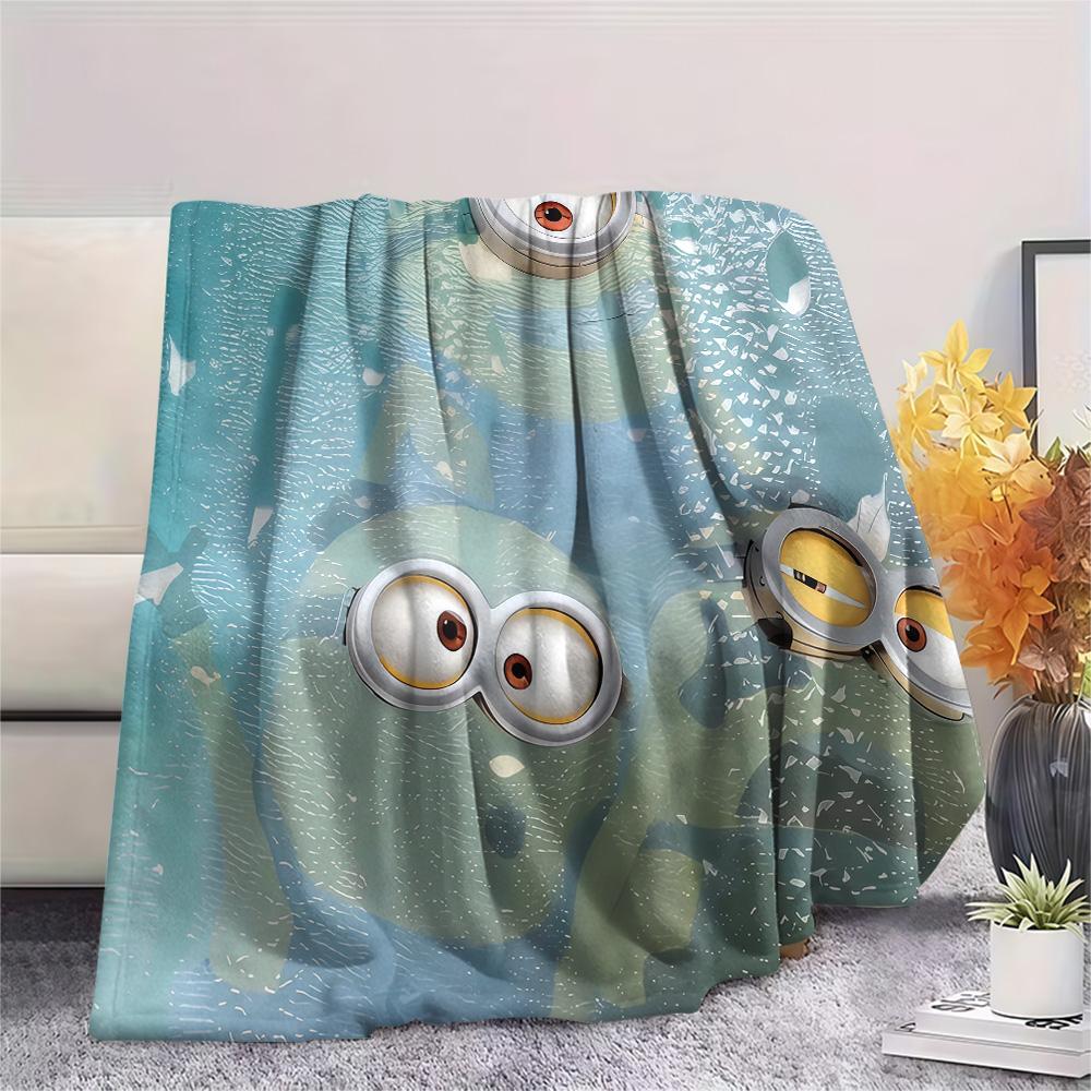 Minions Flannel Blanket, High quality Comfortable for All Seasons, Home Decor, Warmth and Comfort