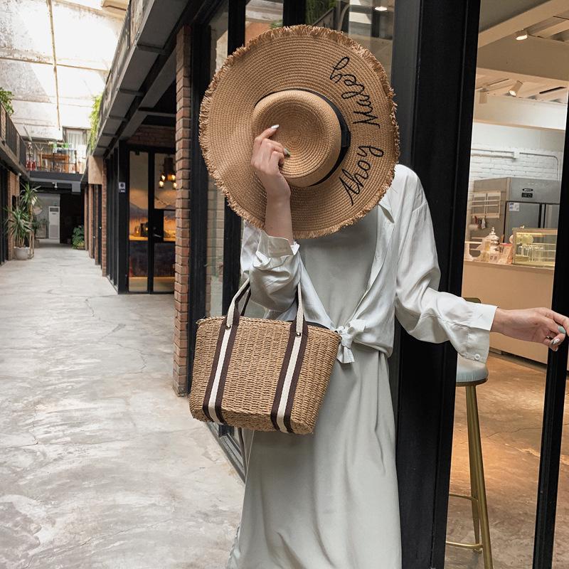 Yogodlns Соломенные сумки-ведра для женщин, летние сумки через плечо, женские дорожные кошельки и сумки, женская сумка через плечо