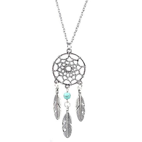 Ожерелье Этнический Ловец снов женское ожерелье с перьями и крыльями для банкета