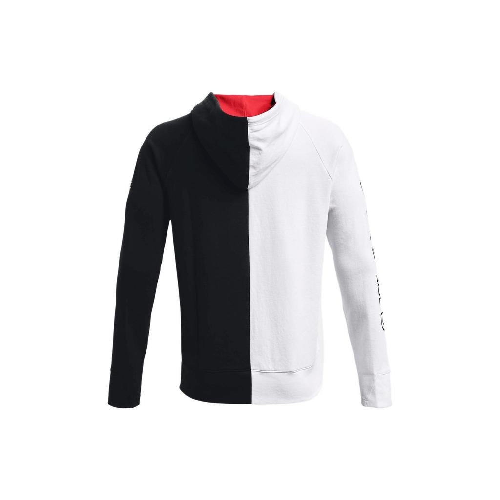 Under Armour Embiid American Vintage Color Block Casual Hoodie Basketball Jacket Men Hoodies White 1366531-100