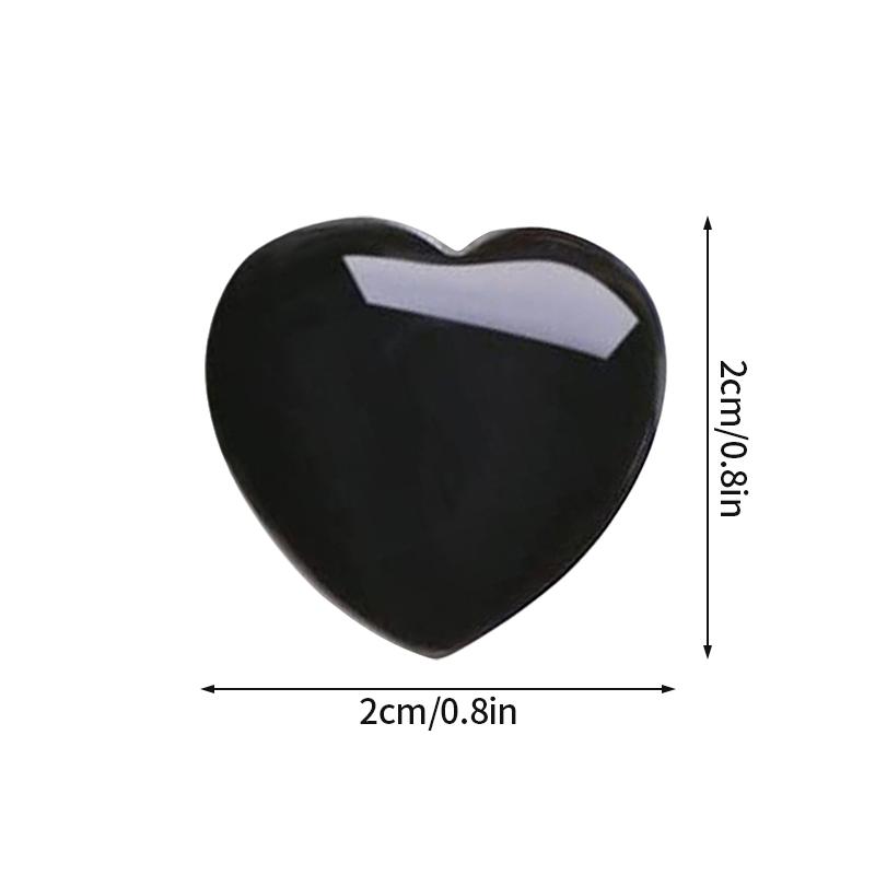 Colored Heart-shaped Love Heart Gemstone Handicraft Amethyst Agate Irregular Mineral Healing Stone Home Desktop Ornaments Decor