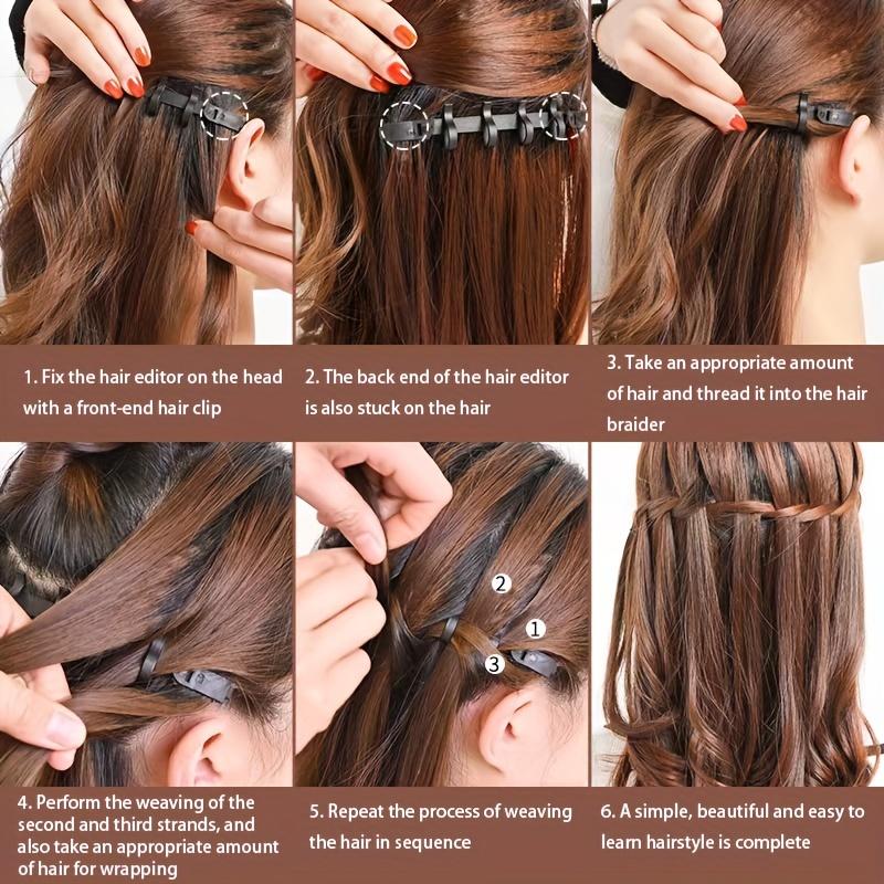 1/3/5 шт. Легкая укладка волос с помощью приспособления для создания пучка-твиста, плетения, ролика-крючка для женщин