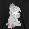 Winnie the Pooh Childrens/Kids Hug Life Eeyore Heather Valentine`s Day Hoodie