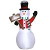 Inflatable Snowman, Outdoor Christmas Decoration, 1.80 m, Santa Claus, incl. Blower, Multicolored