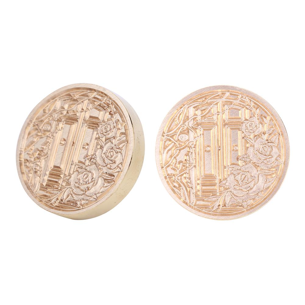 Ретро-антикварная круглая рамочка для уплотнения воска, огненная краска для свадебных приглашений, подарочной упаковки, скрапбукинга, открытки своими руками