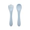 2pcs Bpa-free Soft Silicone Spoon And Fork Feeding Set For Babies Toddler Cutlery Solid Food Tableware Children