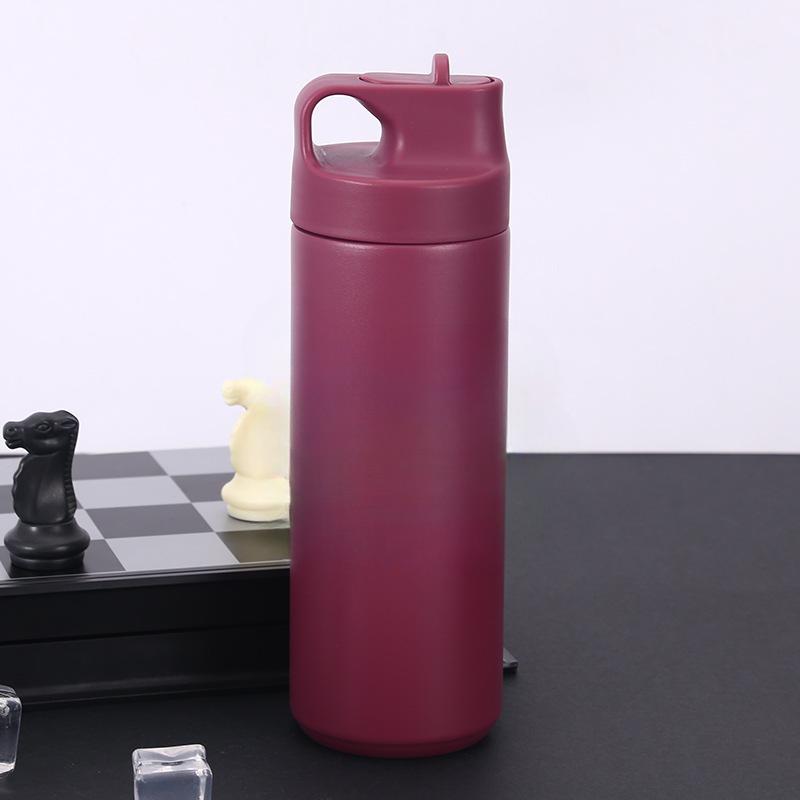 Кружка большой емкости. Спортивный чайник на открытом воздухе из нержавеющей стали 304 для мужчин и женщин. Портативные высококачественные чашки для воды с соломинкой.