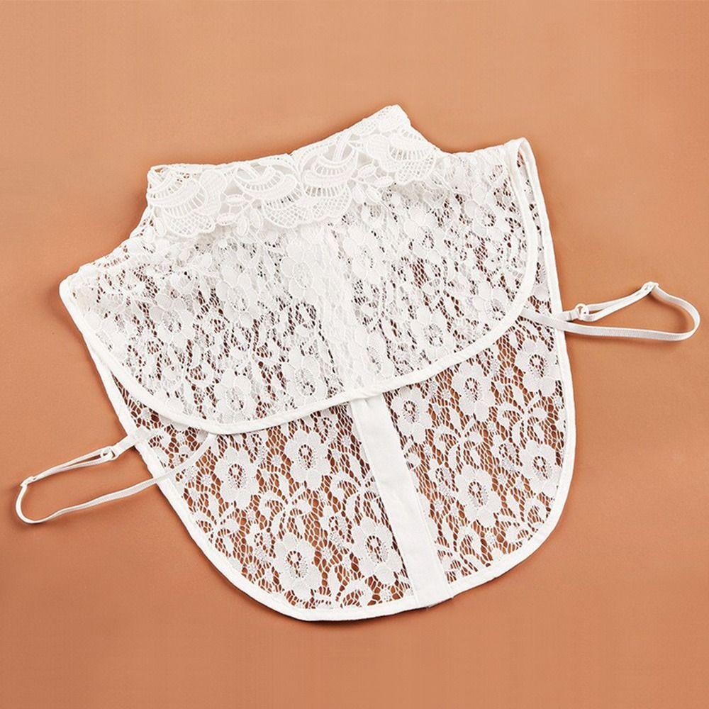 DIY Detachable False Collar Lace Shawl Wrap Neckline Detachable Ladies Cape Women Girls