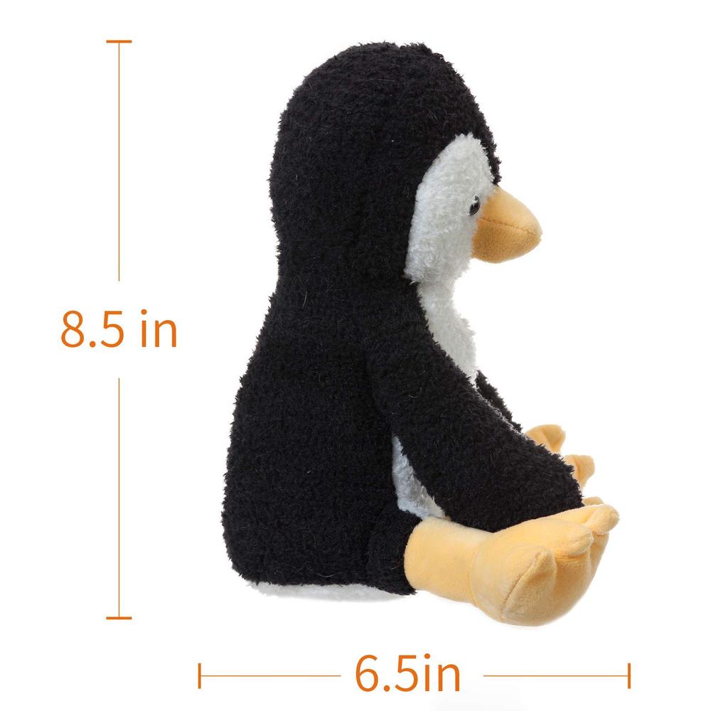 Apricot Lamb Black Velvet Penguin Plush Toy for Soft and Fluffy Black Velvet Penguin for Girls and 23cm Kids, Cute, Boys,