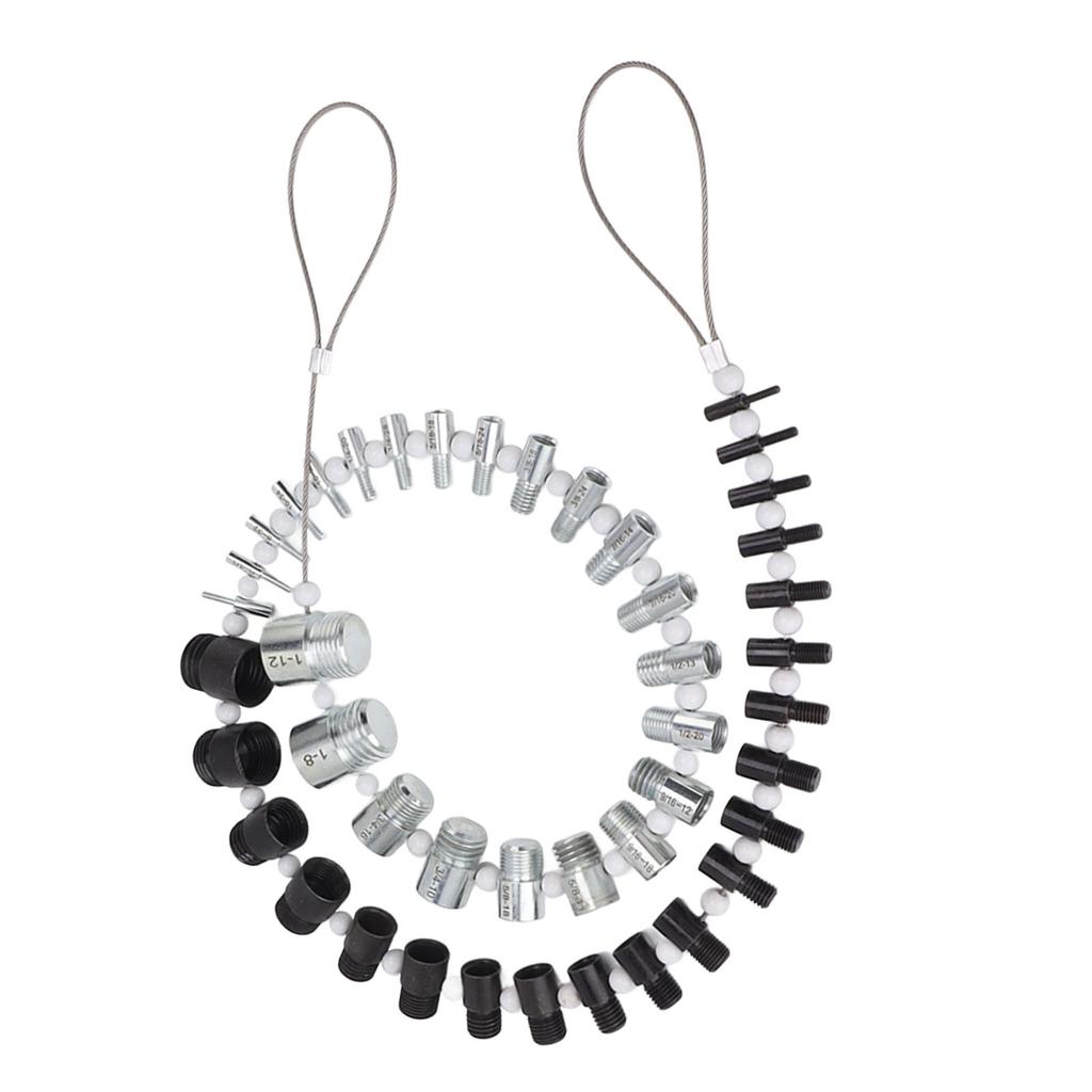 Nut and Bolt Thread Checker 44 Male Female Thread Identifier Gauges 23 Inch and 21 Metric Sizes