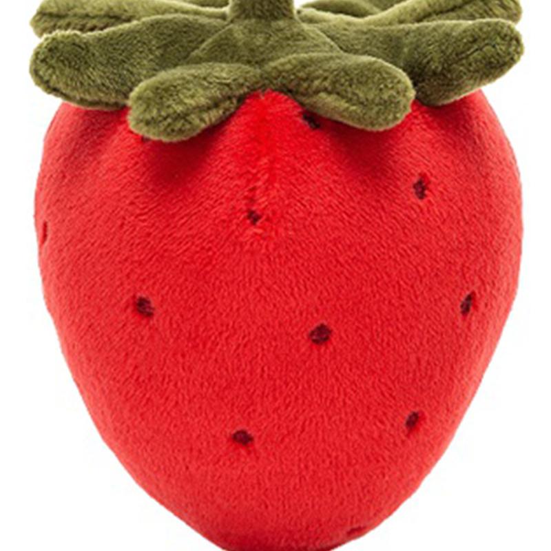 Jellycat Серия «Гурман» Вкусная Фруктовая Клубника Милая Кукла Плюшевая Кукла Высота 8 см