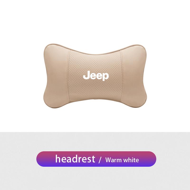 Car Seat Headrest Waist Pillow Head Neck Lumbar Support For Jeep Renegade Wrangler JL JK Gladiator Grand Patriot Willys Liberty