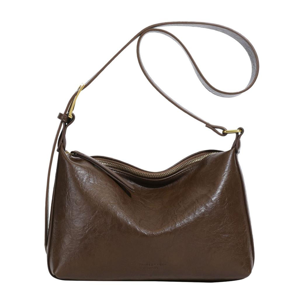 Commuter Bag Women's New Versatile Large-capacity Solid Color Shoulder Messenger Bag