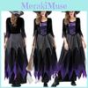 Costume Cosplay Witch With Polyester Material For Halloween And Cosplay Parties