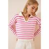 Women's Polo Neck Knitwear Sweater Us00293