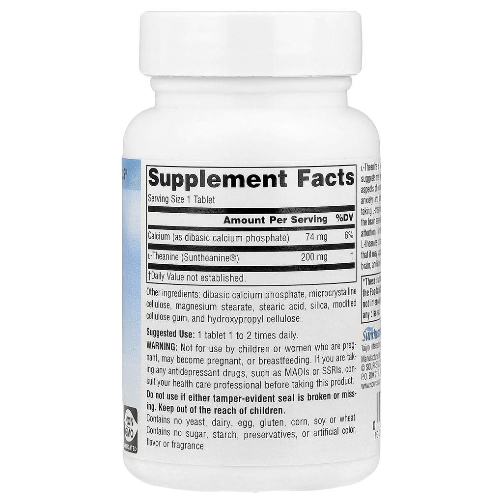 L-Theanine, 200Mg, 60 Tablets