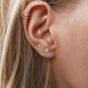 8 Pairs 316L Stainless Steel Flat Back Stud Earrings Lightweight Small Hoop Earrings Set for Women Men, Silver