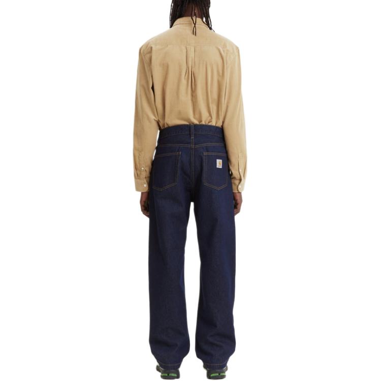 Carhartt WIP Logo Patch Wide Leg Jeans I030468-01-02