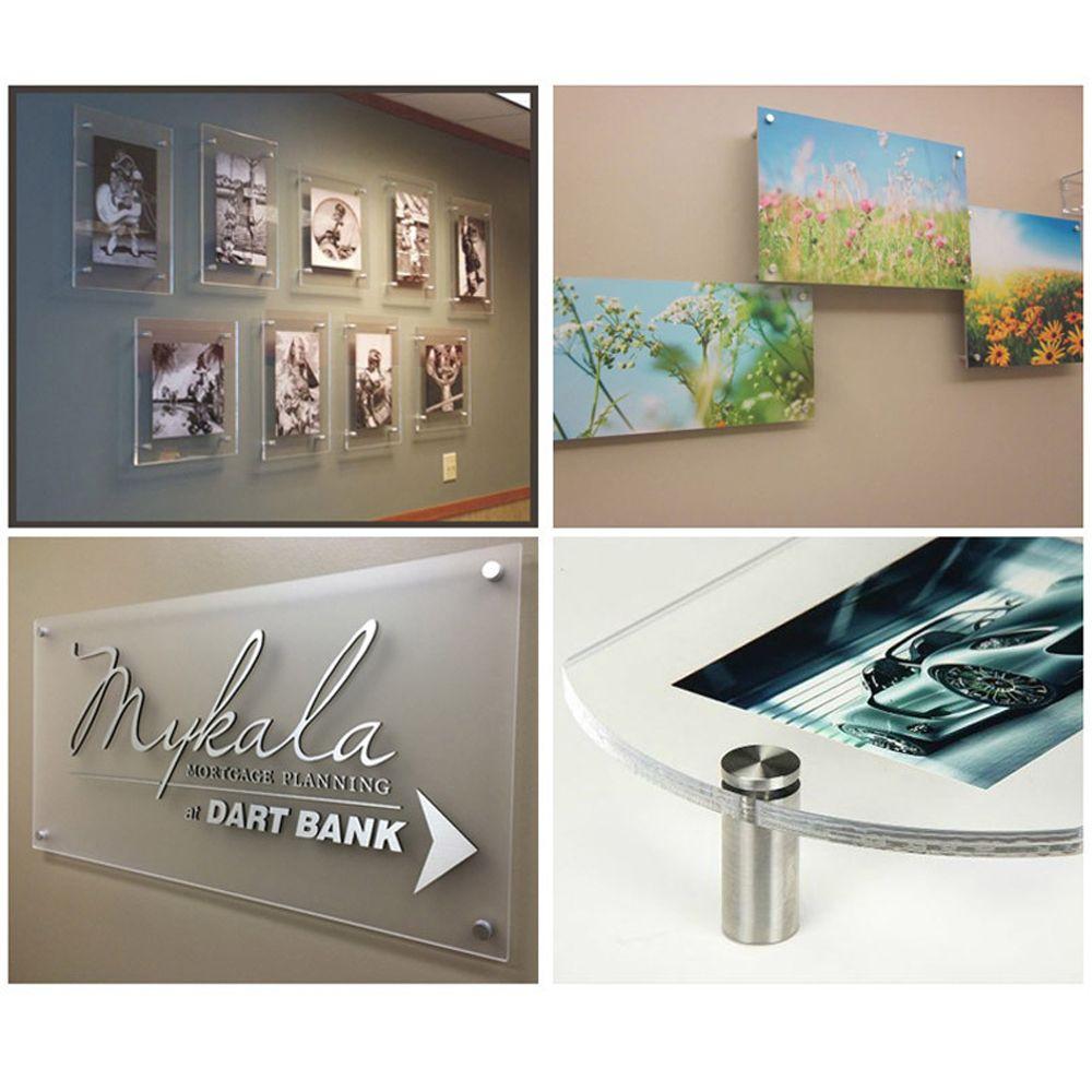 Рекламные стойки Штифт Стеклянные крепления Рекламная доска Фиксированные гвозди Крепежные винты для рекламных щитов