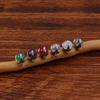 Right Grand ASTM F136 Titanium Internally Threaded Natural Stone Top for 14G 16G Labret Lip Stud Nipple Piercing Body Jewelry