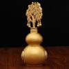 Fortune Money Tree: Metal Gourd Ornament for Wealth and Blessings