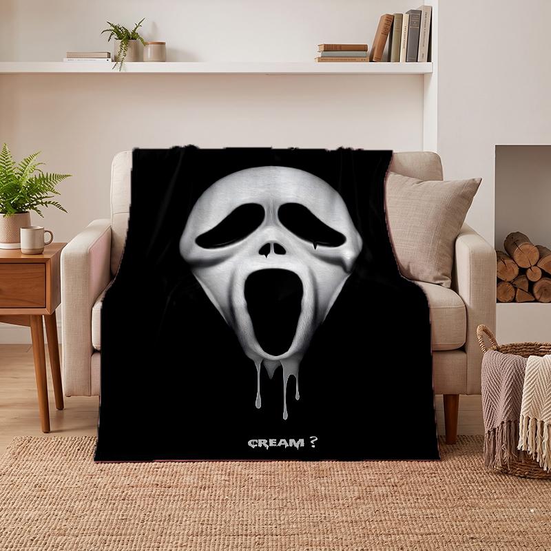 Ghostface Soft Warm Flannel Blankets Comfortable Blanket for Home Decoration Gifting