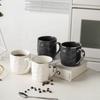 Кружка из черной керамики в скандинавском стиле, домашняя кофейная кружка, подарок, высокое чувство высокой ценности