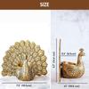 Metal Dancing Peacock Figurine for Good Luck and Love | Candle Holder for Home Dcor Tabletop Living | Showpiece