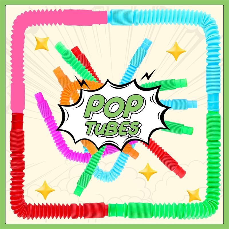 5/10 шт. Поп-трубки Сенсорные трубки-игрушки для снятия стресса с аутизмом Призы для класса Подарки Сенсорная игрушка Сенсорные обучающие трубки для тревожности