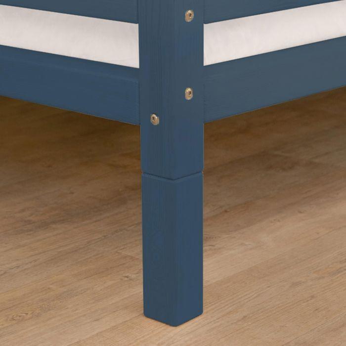 6 pieds de lit 20 cm FOOT bleu marine