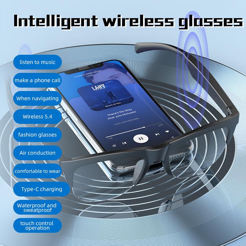 New Smart Sunglasses Glasses Bluetooth Call Outdoor Sports Headphones Voice Navigation Pochromic Lens Waterproof Anti-UV