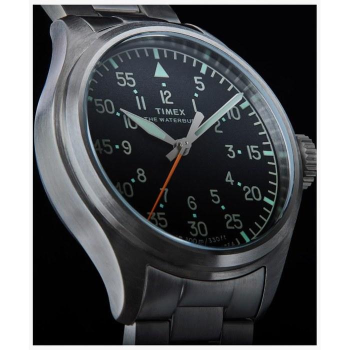 [Timex] Водостойкие часы Waterbury Ace с тремя стрелками, кварцевые, 100M, минеральное стекло, черный циферблат, TW2Y70300, мужские