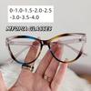 Men Women Vintage Cat Eye Myopia Glasses Blue Light Blocking Near Sight Eyeglasses Ultra Light Short Sight Eyewear 0 To -4.0